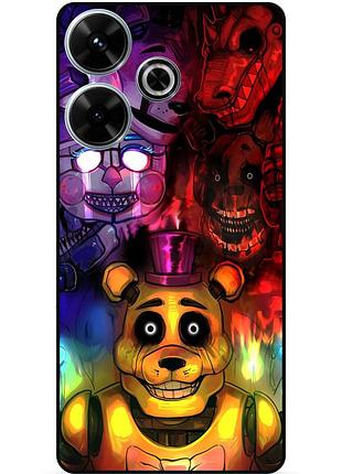 Чехол силиконовый бампер для infinix hot 30 play (x6835b) с рисунком фредди freddy аниматроники