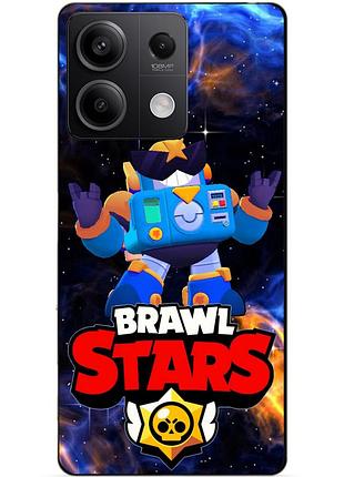 Чехол силиконовый бампер для xiaomi redmi note 14s с героем космический бравл вольт