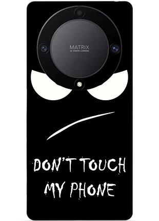 Чехол силиконовый бампер для huawei honor magic 6 lite с рисунком глаза dont touch my phone