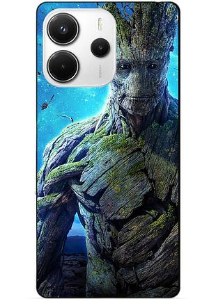 Силіконовий чохол бампер для xiaomi redmi note 14 з малюнком грут groot стражі галактики