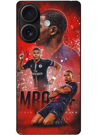 Силіконовий бампер чохол для iphone 16 з малюнком мбаппе псж mbappe