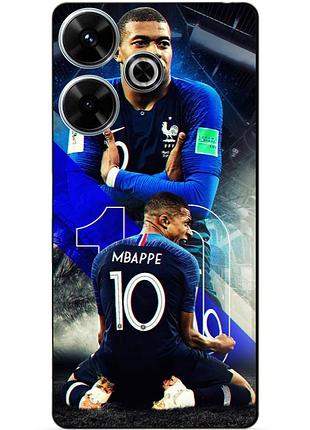 Чехол силиконовый бампер для infinix hot 30 play (x6835b) с рисунком mbappe франция мбаппе