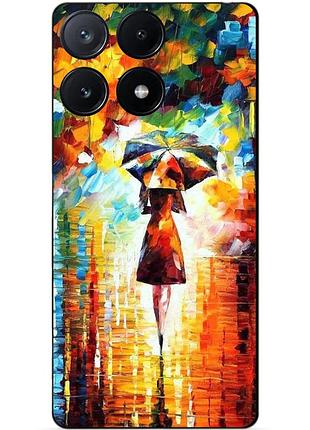 Силіконовий чохол бампер для infinix note 40 (x6853) з малюнком прогулянка