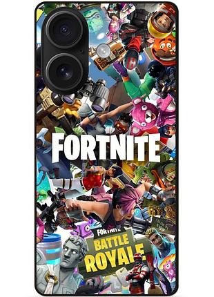 Силіконовий чохол бампер для iphone 16 з картинкою fortnite фортнайт