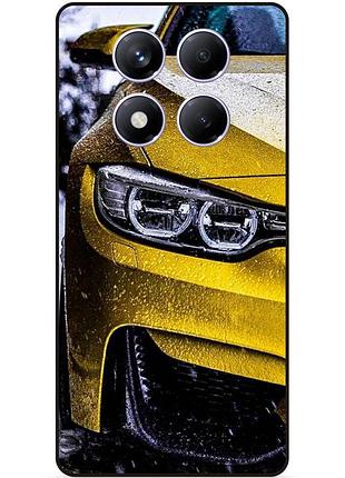 Чехол силиконовый бампер для xiaomi redmi note 14 pro plus 5g с рисунком bmw бмв машина авто