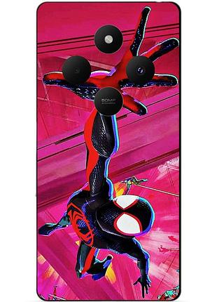 Силіконовий чохол бампер для xiaomi redmi 14c з малюнком spider man людина-павук