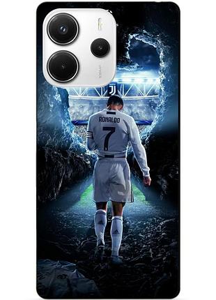 Силіконовий чохол бампер для xiaomi redmi note 14 5g з малюнком ronaldo роналдо