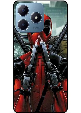 Чехол силиконовый бампер для realme c63 с рисунком дэдпул deadpool