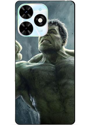 Чехол силиконовый бампер для infinix smart 8 (x6525) с рисунком халк marvel hulk