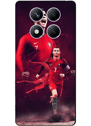 Чехол силиконовый бампер для xiaomi redmi note 14 pro plus 5g с рисунком ronaldo португалия роналдо