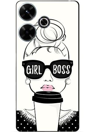 Силіконовий чохол бампер для infinix hot 30 (x6831) з малюнком girl boss