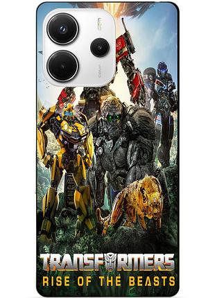 Чехол силиконовый бампер для xiaomi redmi note 14 5g звероботы трансформеры transformers
