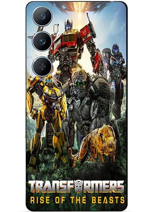 Чехол силиконовый бампер для realme c65 звероботы трансформеры transformers
