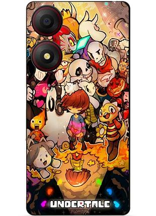 Чехол силиконовый бампер для zte blade a34 с рисунком андертейл undertale