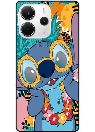Чехол силиконовый бампер для xiaomi redmi note 14 с рисунком стич stitch