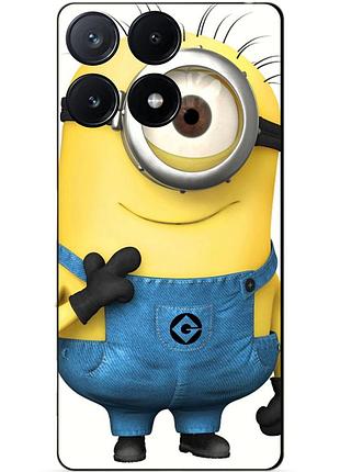 Чехол силиконовый бампер для motorola moto g75 с рисунком миньон кевин minion
