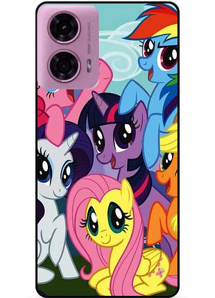 Чехол силиконовый бампер для motorola moto g85 5g с рисунком мой маленький пони my little pony