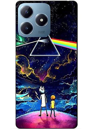 Силіконовий чохол бампер для realme c63 з малюнком рік і морті rick and morty