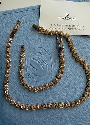 Шикарний комплект оригінал swarovski angelic
