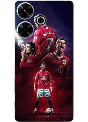Чехол силиконовый бампер для infinix hot 30 play (x6835b) с рисунком ronaldo mu роналдо