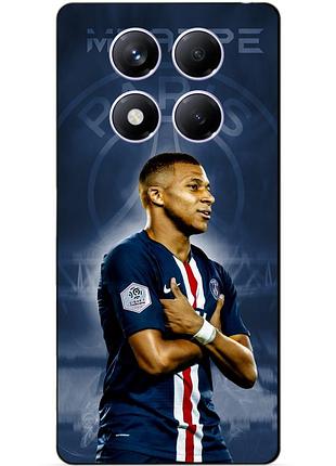 Чехол силиконовый бампер для xiaomi redmi note 14 pro plus 5g с рисунком мбаппе псж mbappe