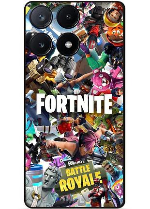 Чехол силиконовый бампер для infinix note 40 (x6853) с картинкой fortnite фортнайт