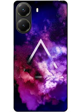 Силіконовий чохол бампер для xiaomi poco x7 pro з малюнком космос галактика