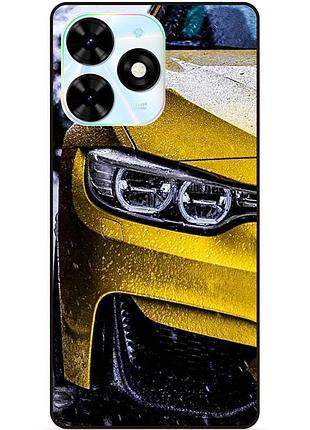 Чехол силиконовый бампер для infinix hot 40i (x6528b) с рисунком bmw бмв машина авто