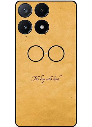 Чехол силиконовый бампер для infinix note 40 (x6853) с рисунком гарри поттер harry potter очки