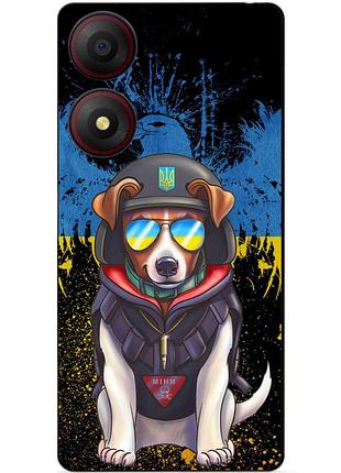 Силіконовий чохол бампер для zte blade a34 з малюнком пес патрон