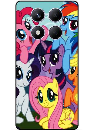 Чехол силиконовый бампер для xiaomi redmi note 14 pro plus 5g с рисунком мой маленький пони my little pony