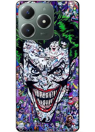Чехол силиконовый бампер для realme c61 с рисунком джокер joker