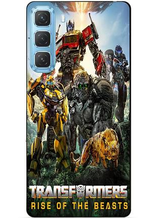 Чехол силиконовый бампер для infinix hot 50 pro (x6881) звероботы трансформеры transformers