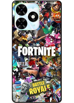 Силіконовий чохол бампер для infinix hot 40 (x6836) з картинкою fortnite фортнайт