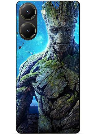 Силіконовий чохол бампер для xiaomi poco x7 pro з малюнком грут groot стражі галактики