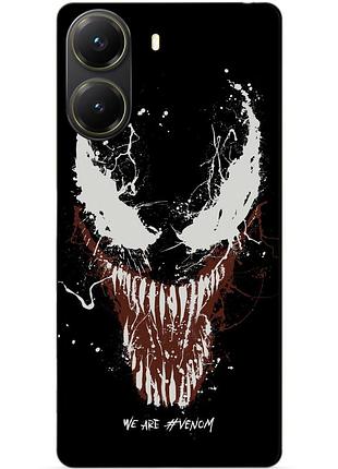 Чехол силиконовый бампер для xiaomi poco x7 pro с рисунком веном venom