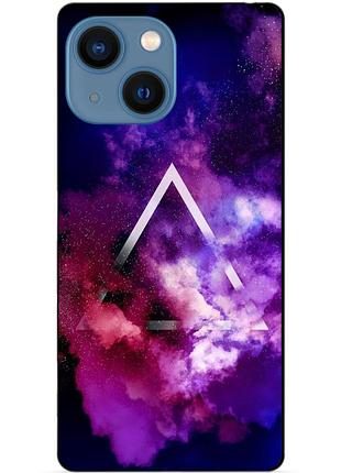 Силіконовий чохол бампер для iphone 14 з малюнком космос галактика