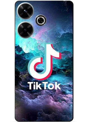 Чехол силиконовый бампер для infinix hot 30 play (x6835b) с рисунком tik tok тик ток