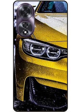 Силіконовий чохол бампер для oppo a60 з малюнком bmw бмв машина авто