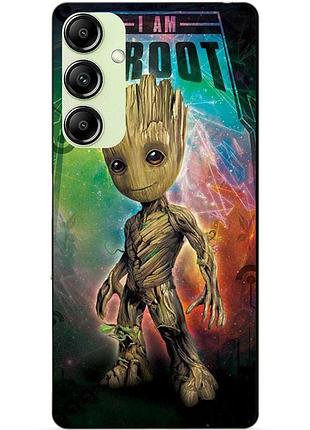 Чехол силиконовый бампер для samsung s21 с рисунком groot грут стражи галактики