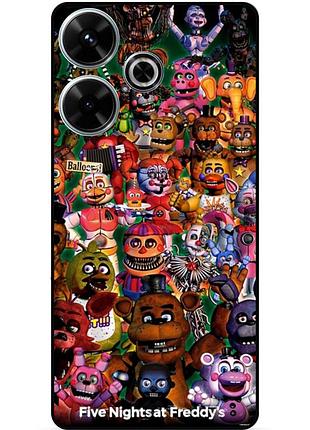 Чехол силиконовый бампер для infinix hot 30 (x6831) с рисунком аниматроники freddy фредди