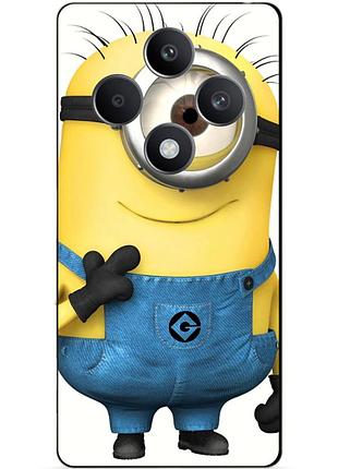 Чехол силиконовый бампер для oppo reno 12fs с рисунком миньон кевин minion