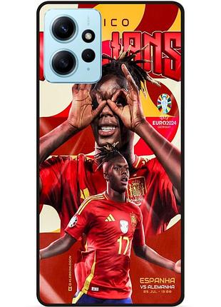 Силіконовий чохол бампер для xiaomi redmi note 12 з малюнком nico williams нико уильямс