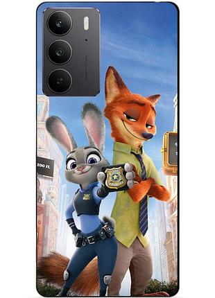 Чехол силиконовый бампер для realme c75 с рисунком джуди зверополис zootopia