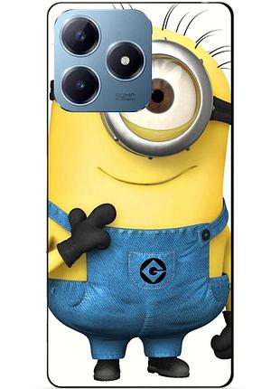 Чехол силиконовый бампер для realme c63 с рисунком миньон кевин minion