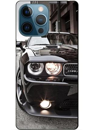 Силіконовий чохол бампер для iphone 14 pro max з малюнком dodge додж машина авто