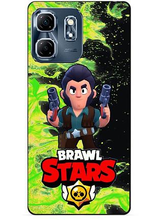 Чехол силиконовый бампер для infinix smart 9 (x6532) с героем бравл кольт