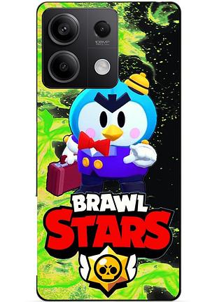 Силіконовий бампер чохол для xiaomi redmi note 14s/13 power з героєм бравл містер п.