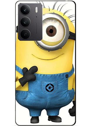 Чехол силиконовый бампер для realme c75 с рисунком миньон кевин minion