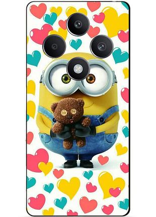Силіконовий чохол бампер для oppo reno 12f з малюнком міньйон боб minion
